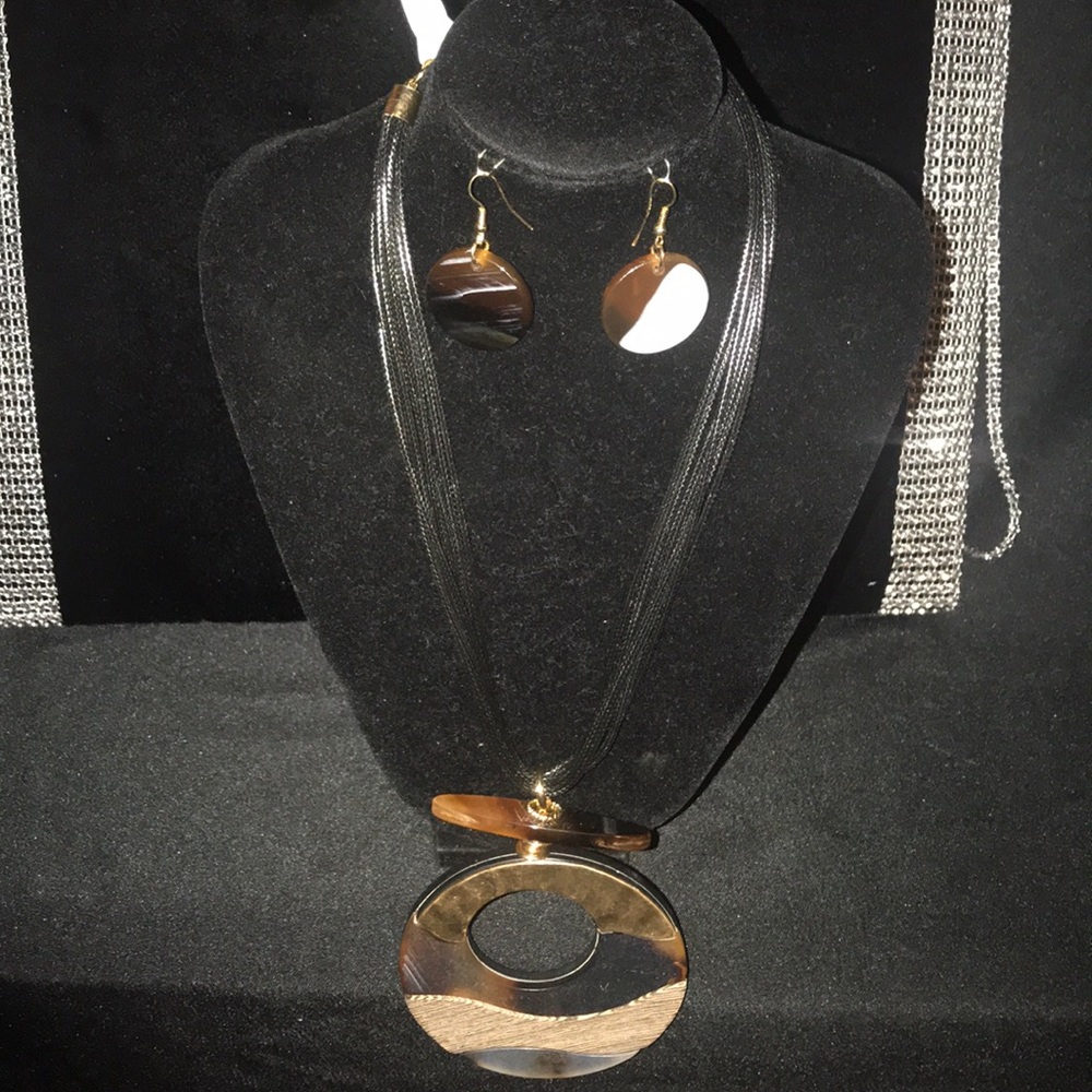 Ocean and Moon necklace set